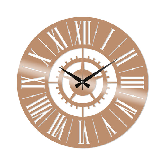 Metal Wall Clock 6 - Copper - Decorative Metal Wall Clock