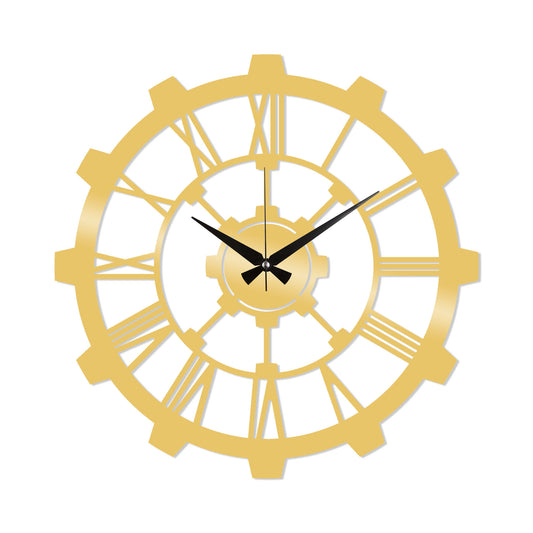 Metal Wall Clock 16 - Gold - Decorative Metal Wall Clock