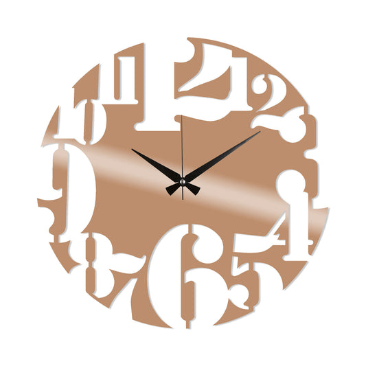 Metal Wall Clock 1 - Copper - Decorative Metal Wall Clock