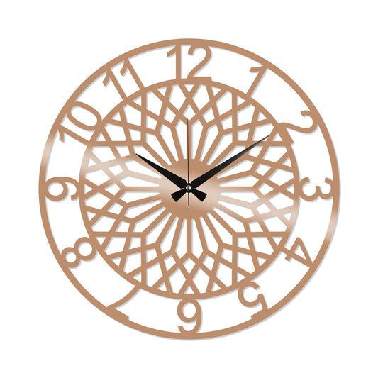 Metal Wall Clock 31 - Copper - Decorative Metal Wall Clock