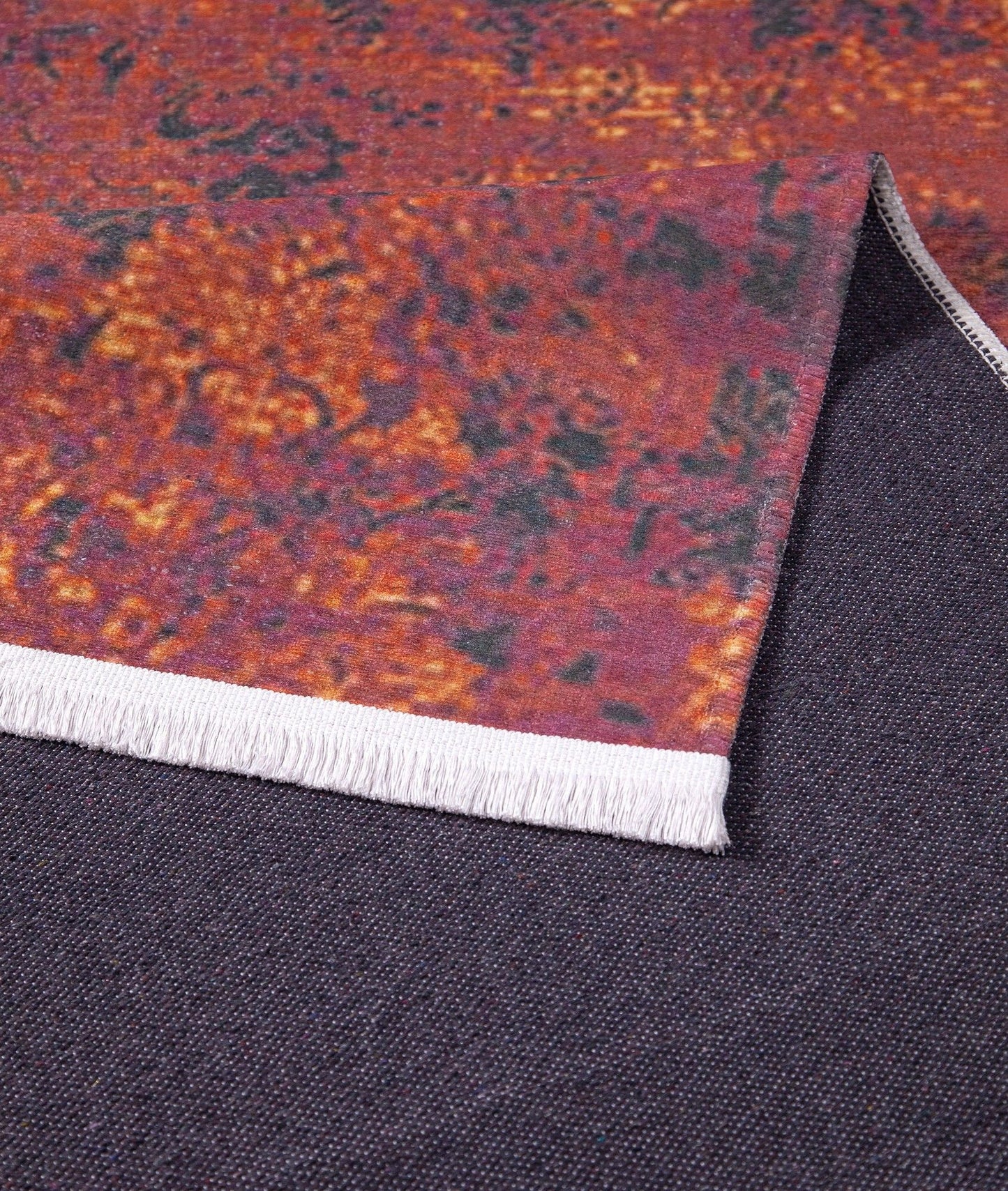 1069 - Flerfarvet - Halltæppe (80 x 300)