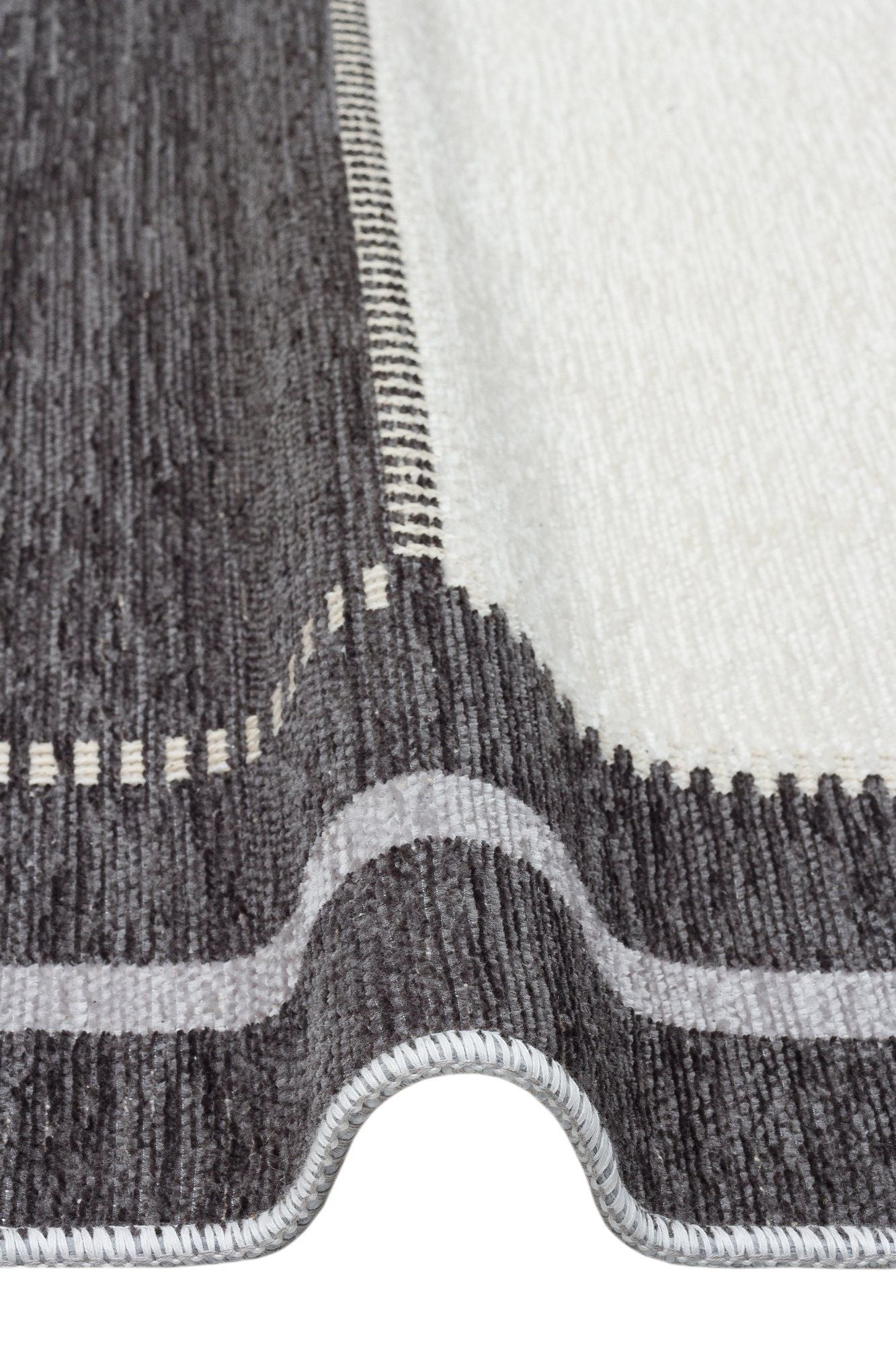 Nk 08 - grå, antracit - tæppe (115 x 180)
