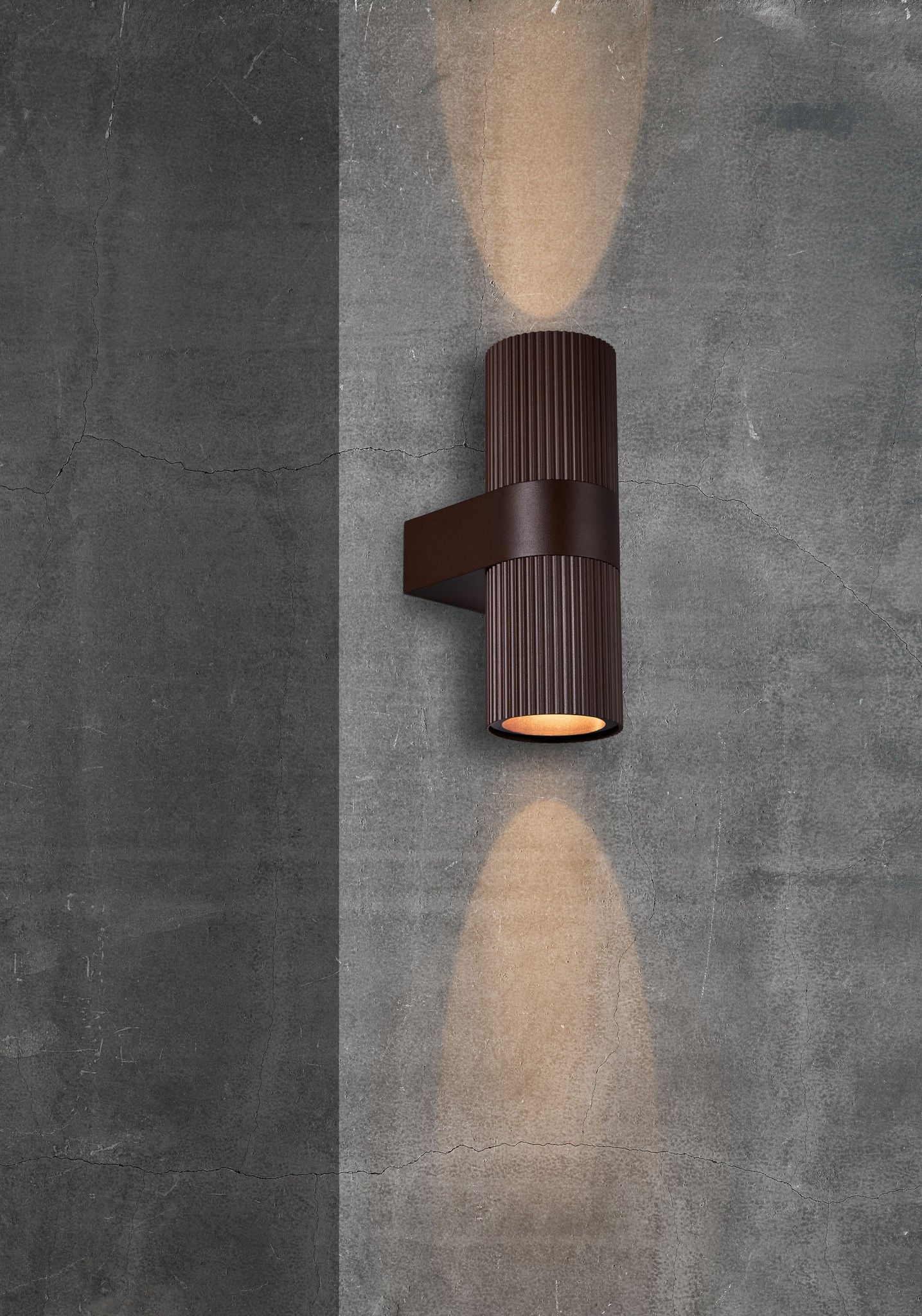 Kyklop Ripple | Væglampe | Rustfarvet