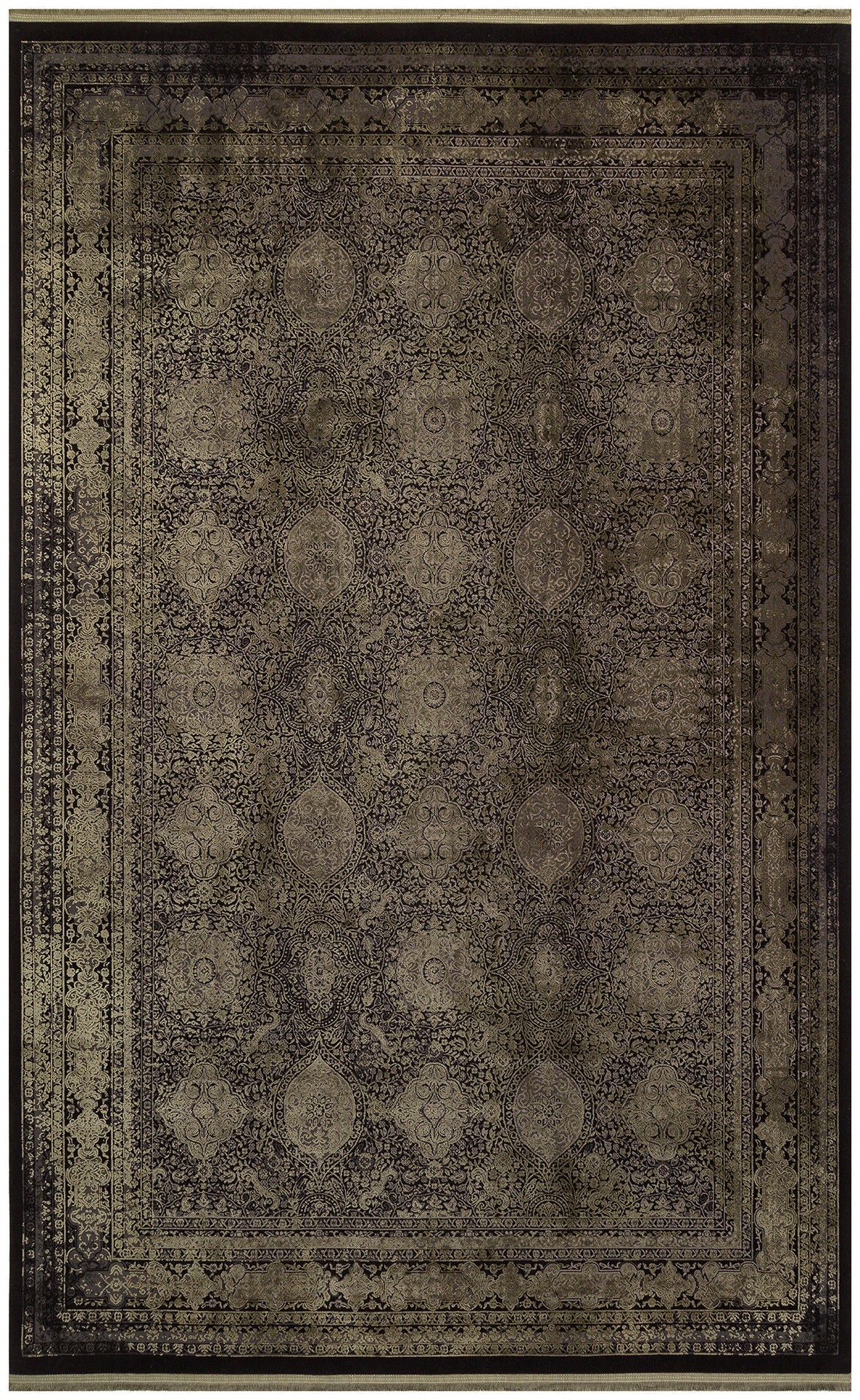 Ant 02 Antrasit grøn - tæppe (160 x 230)