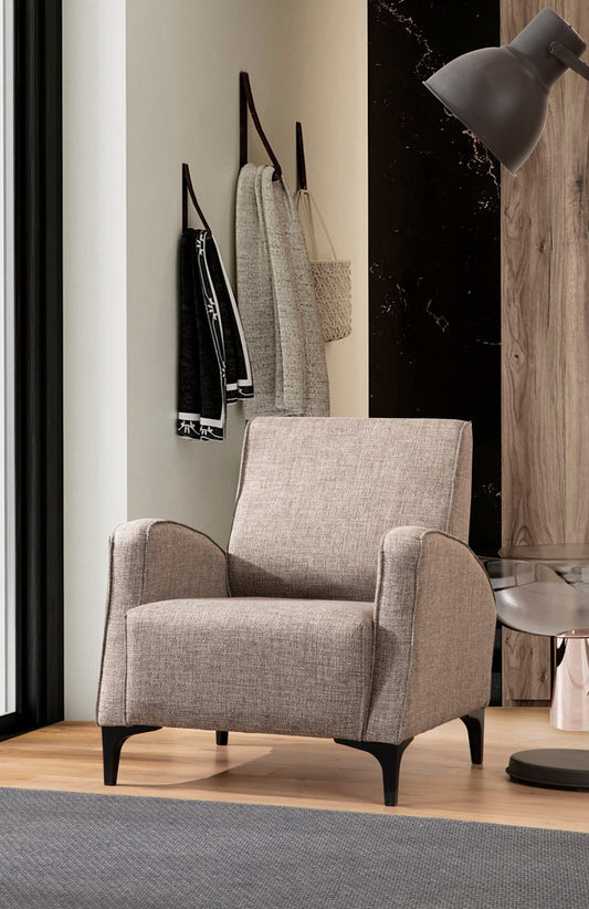 Petra - Fawn - Wing Chair