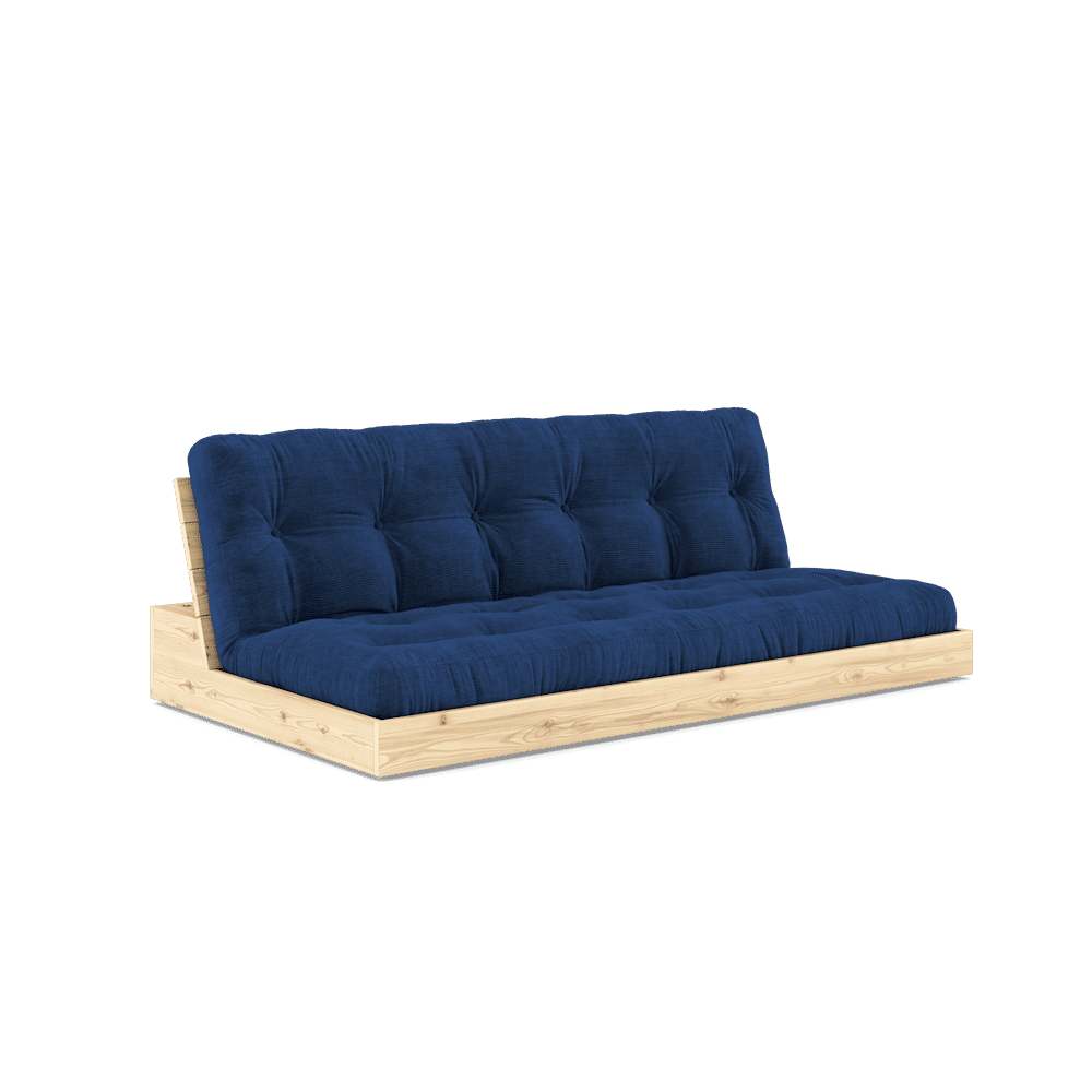 Base Clear Lacquered W. 5-Layer Mixed Mattress Royal Blue