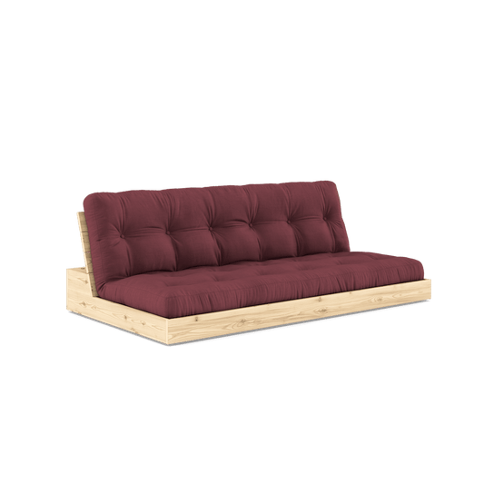BASE CLEAR LACQUERED W. 5-LAYER MIXED MATTRESS BORDEAUX