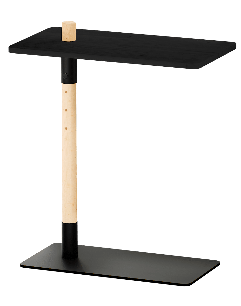 Adjust Table Black Night Lacquered
