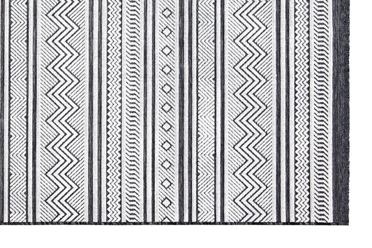 65294 Meridyen - Black, White - Carpet (98 x 300)