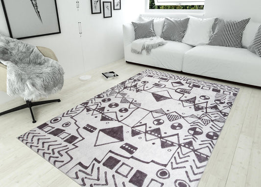 Ada Gönul Chenille - White AL 377  - Carpet (210 x 310)