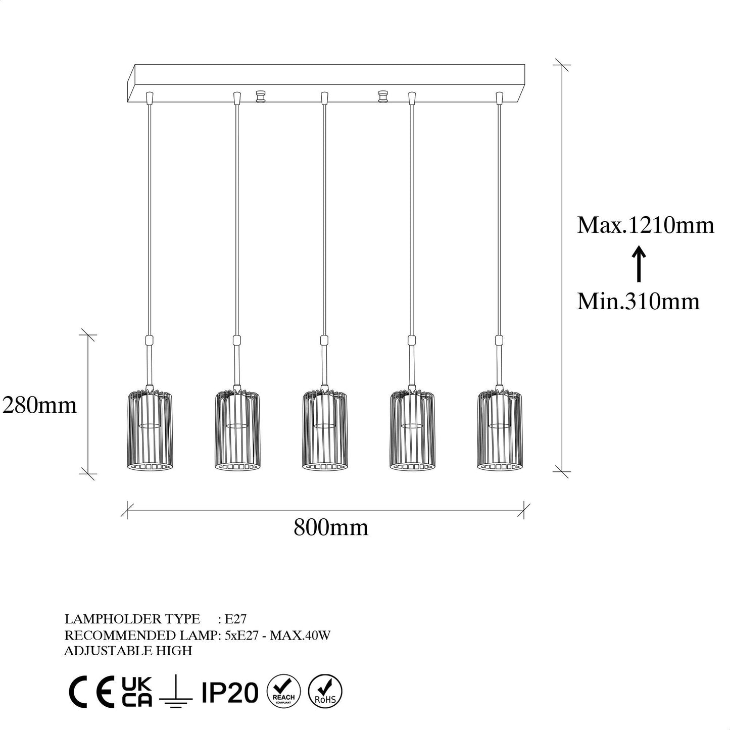 KEMTEL-11854 - Loftlampe