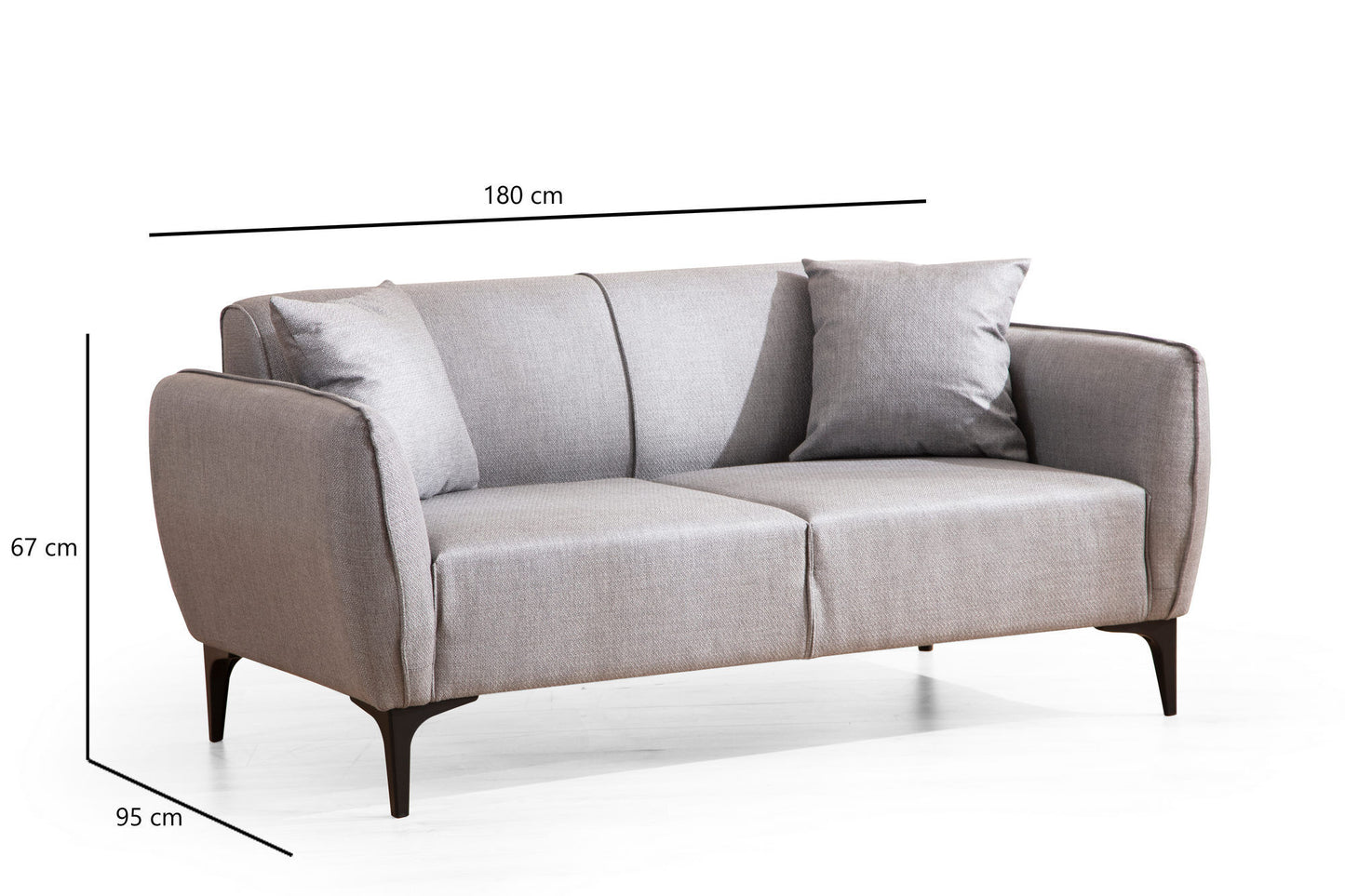Belissimo - Grå - 2-sæders sofa
