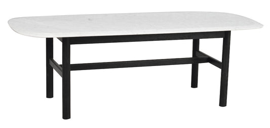 Rowico | Hammond soffbord 135x62 svart ek/vit marmor Default Title