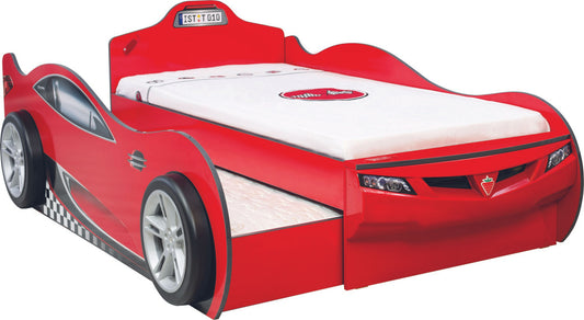 Coupe Carbed (Med Friend Bed) (Rød) (90X190 - 90X180) - Car Bed