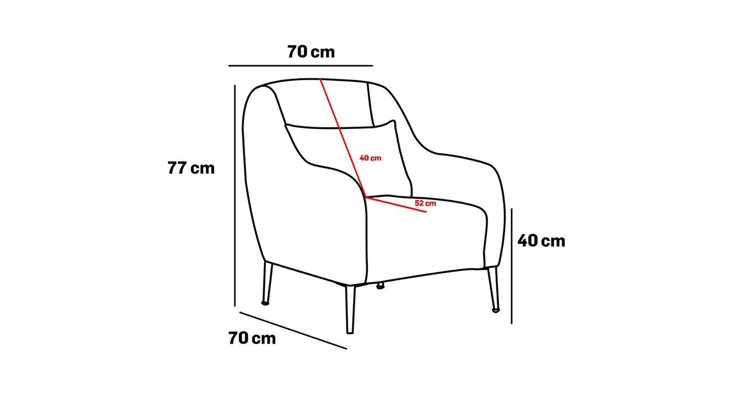 Simena - Grå - 1-sædet sofa