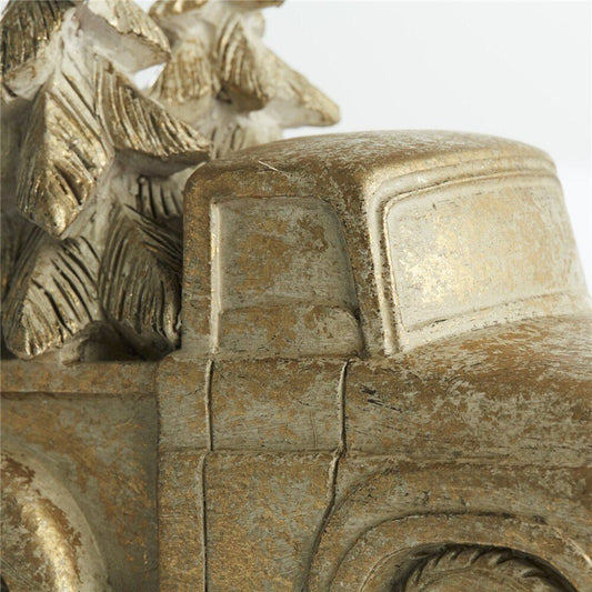 Serafina bil H14 cm. antik lys guld