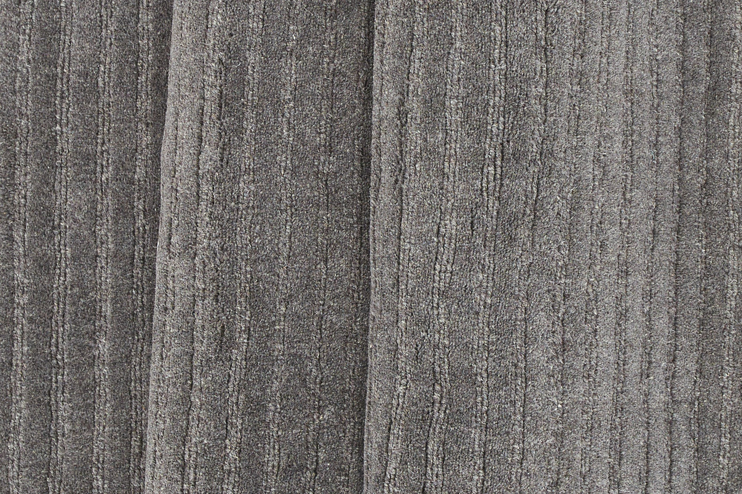 Milton - Gulvtæppe, Uld/polyester/bomuld - 200*70, Rektangulær, Mørkegrå