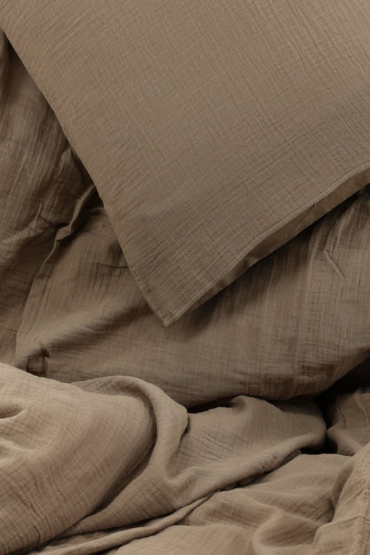Venture Design | Mila Sängkläder Bomullsväv - Brun - 150*200