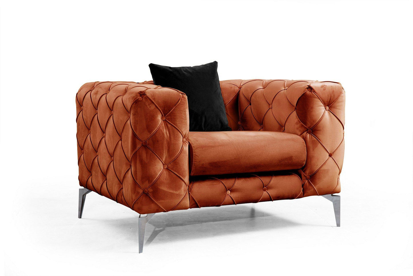 Como - Orange - Wing Chair