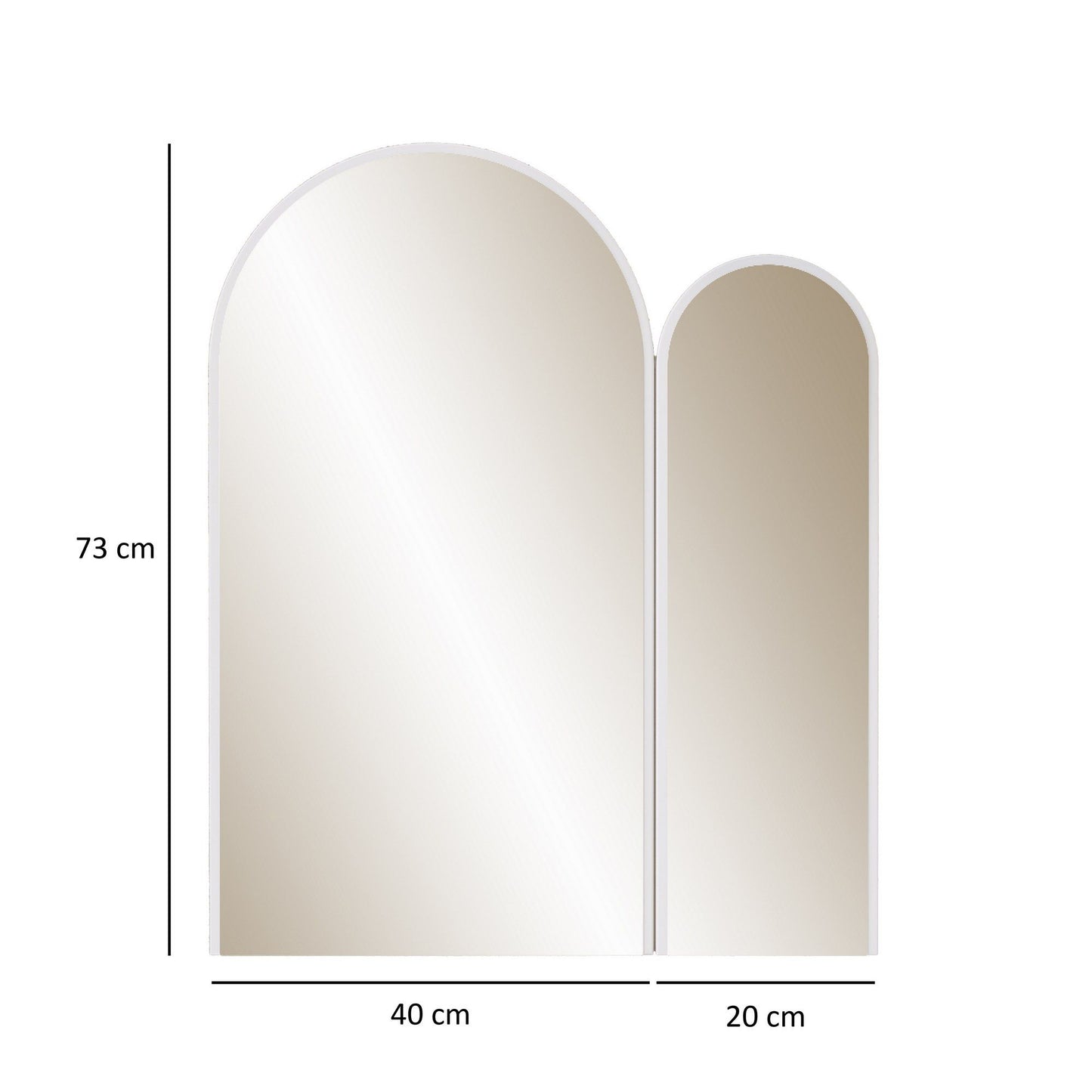 Classe Spejl - Hvid - Dekorativt Spejl
