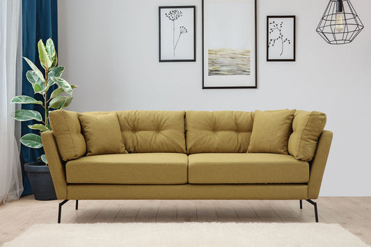 Mapa - Grønlig gul - 3-sæders sofa
