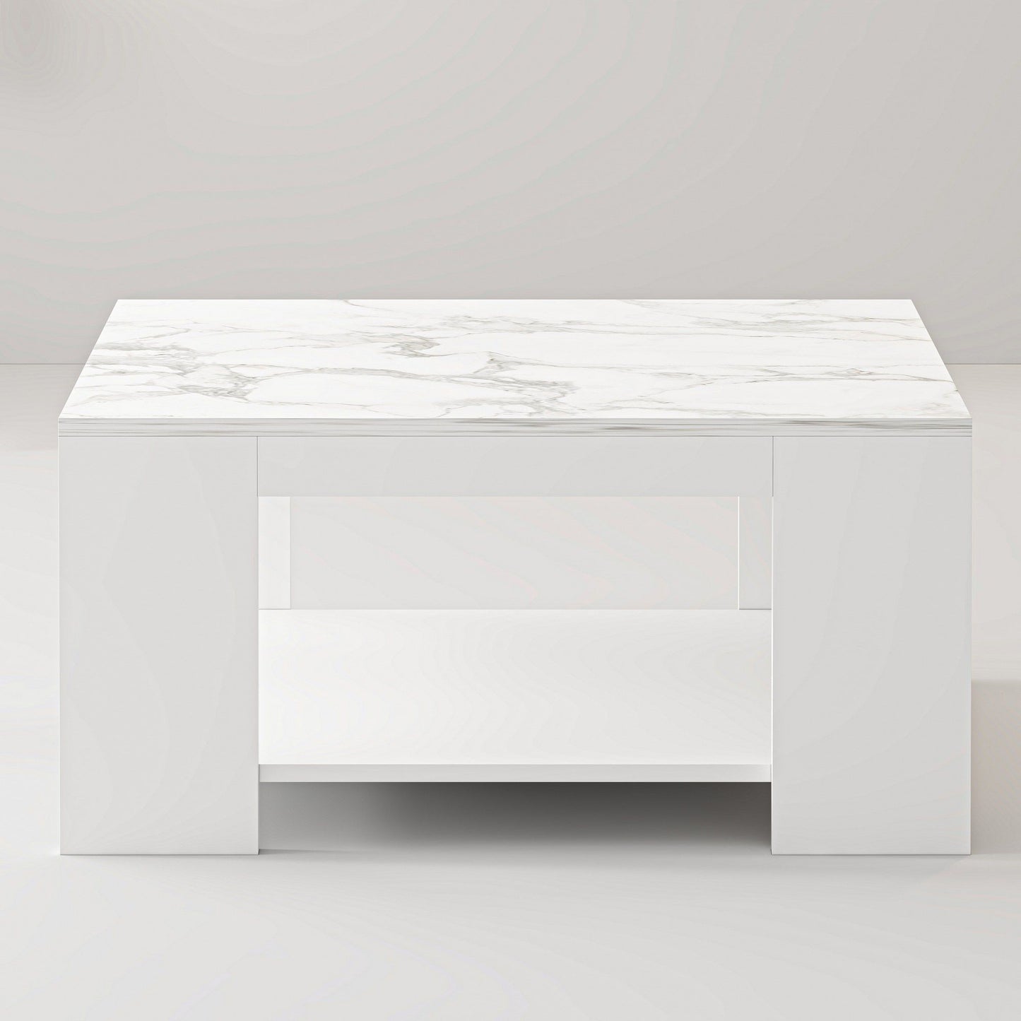 Lina - Hvid marmor - Sofabord