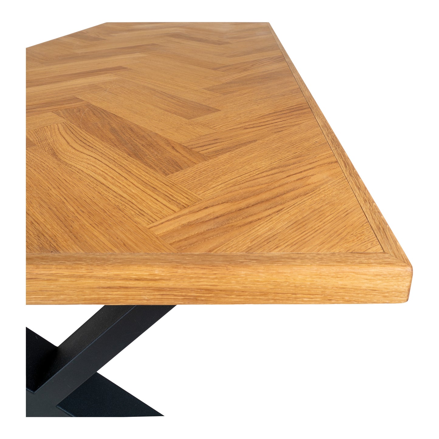 Bordeaux Spisebord - Spisebord i egfinér med lige kant - forberedt til tillægsplader 95x200x75 cm