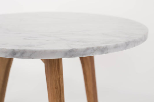 Zuiver | SIDE TABLE WHITE STONE L Default Title