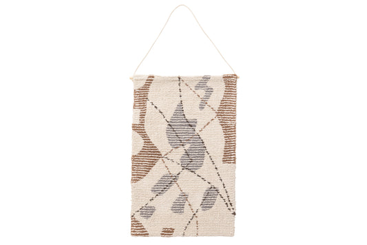 Liam Wall Hanging Cotton - 50*80-  -Rectangular-Ivory/Brown/Grey-0