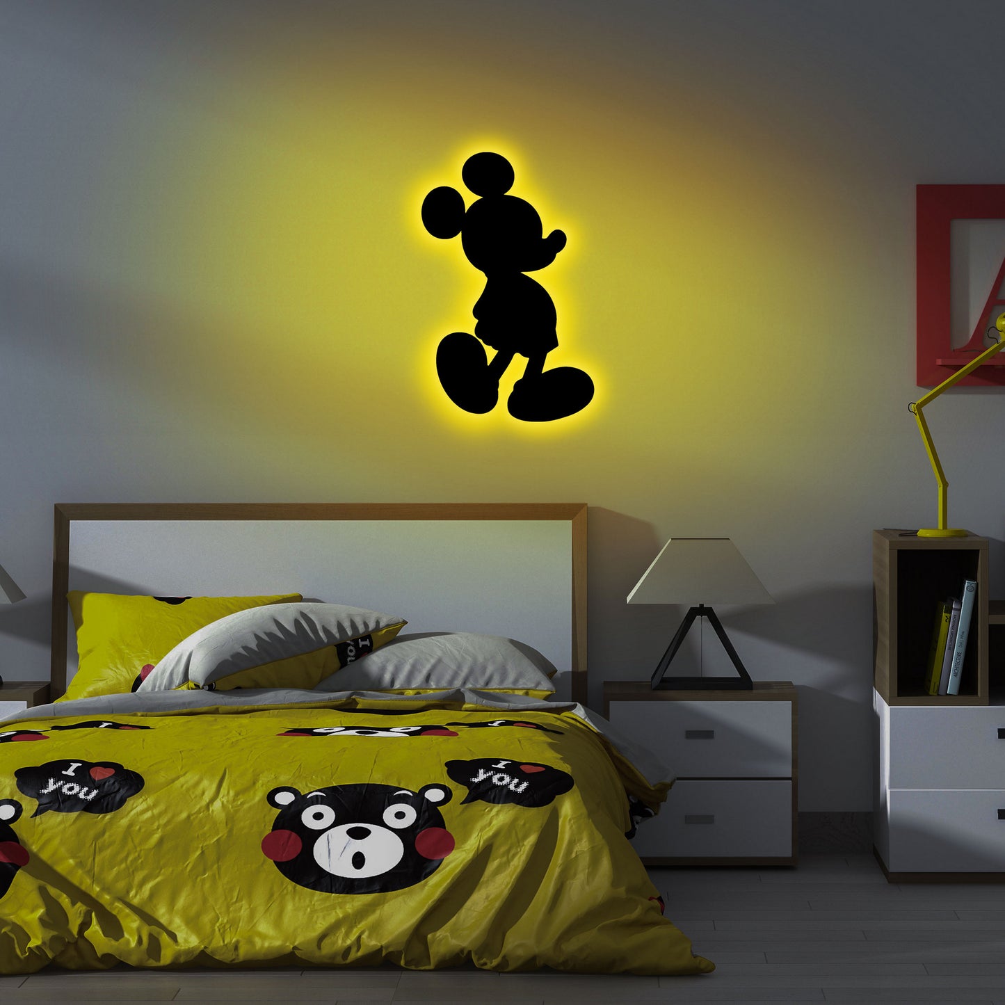 TAKK Mickey Mouse - Yellow - NordlyHome.dk