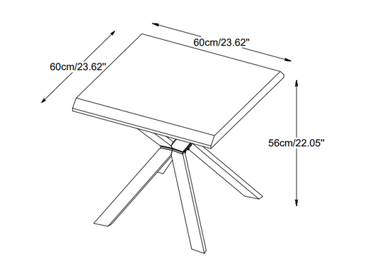 Unika möbler | ARNO SIDOBORD - 60X60 CM