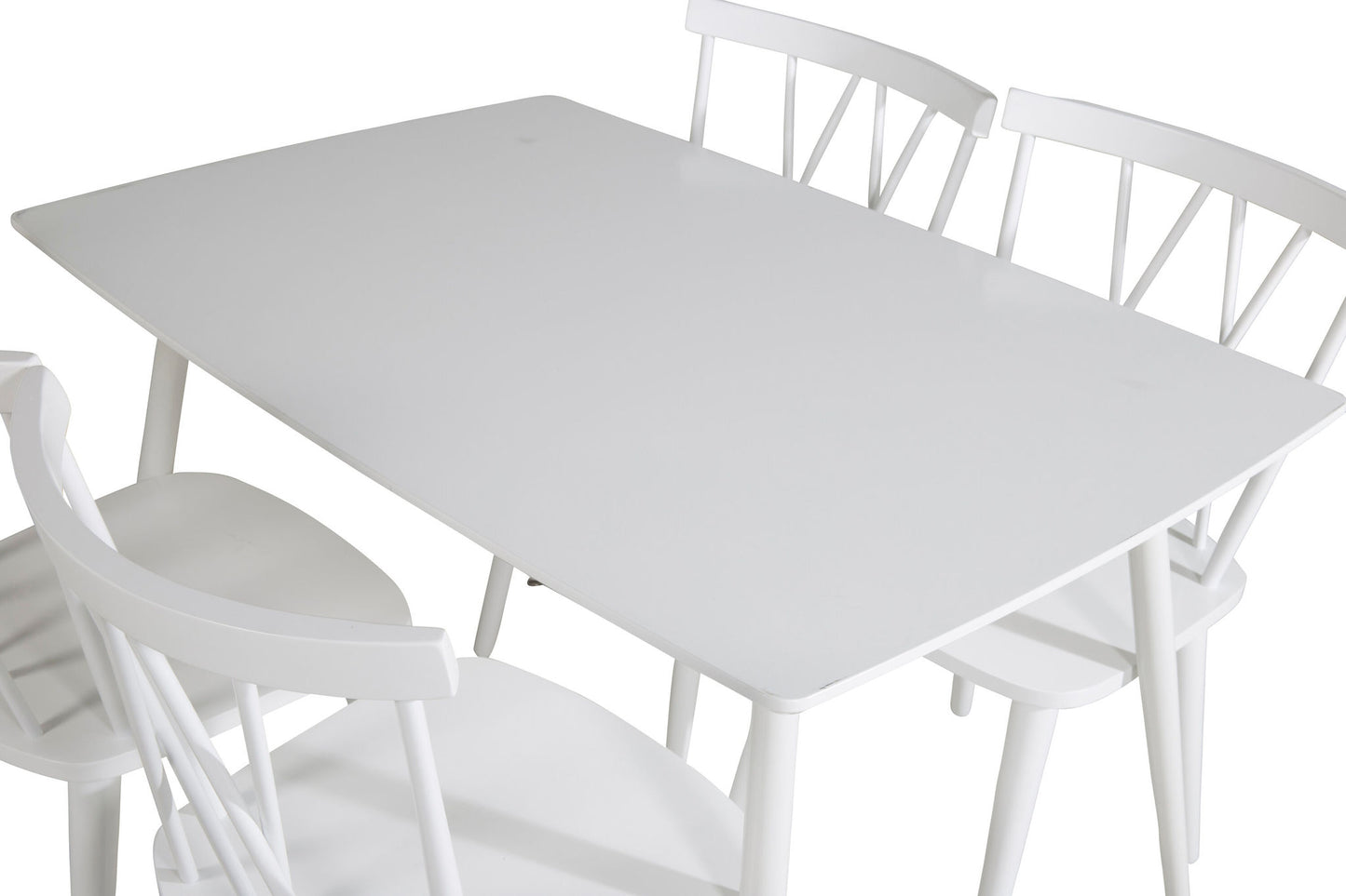 Polar Spisebord 120 cm - Hvid Hvid+ Mariette Widsor Stol - Hvid