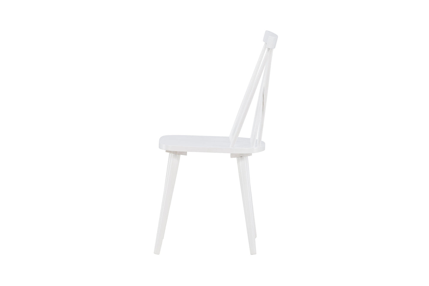 Mariette Spisebordsstol - Hvid Solid Gummitræ