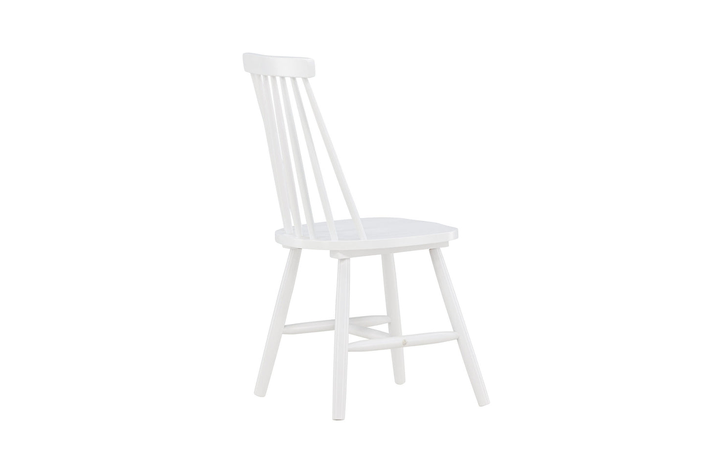 Lönneberga Spisebordsstol - Hvid Solid Gummitræ