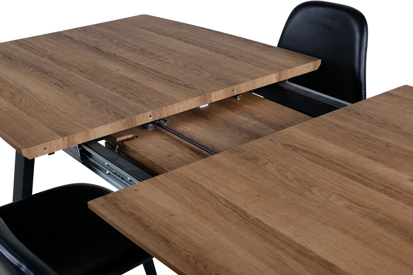 Inca Spisebord - Træ / Sort + Polar Spisebordsstol Sort / sort