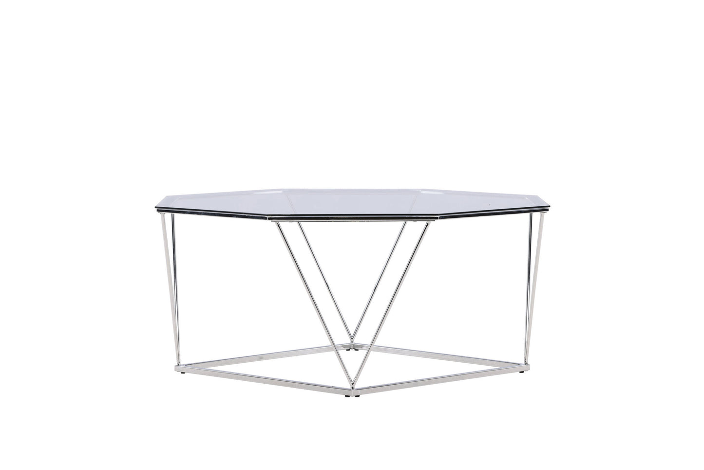 Österlen - Sofabord - Sølv Krom / Klar glas