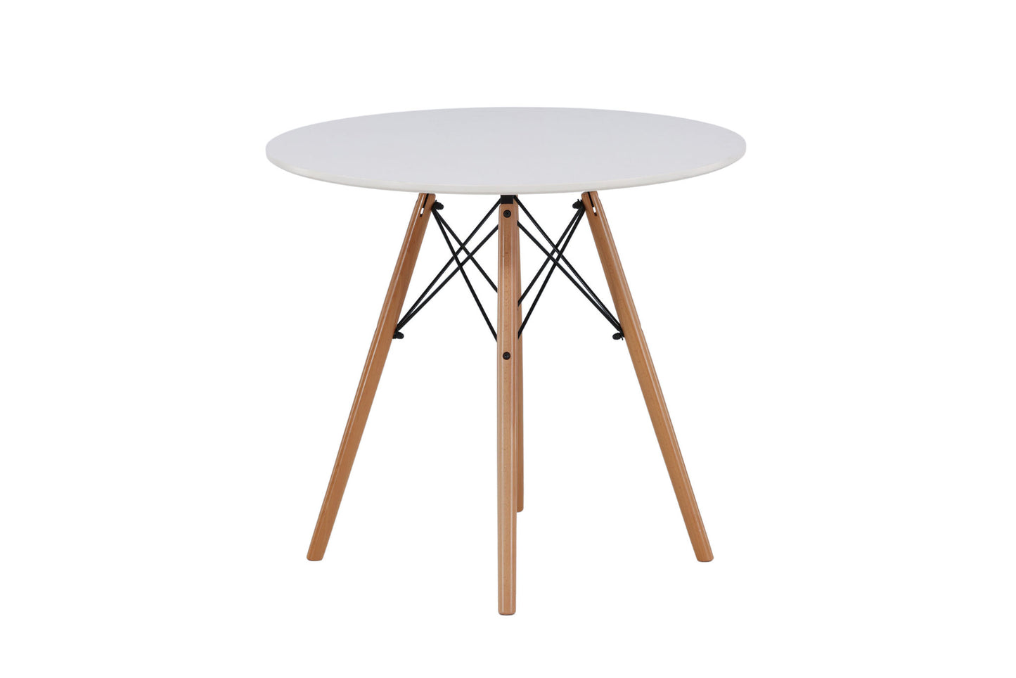 Danburi - Spisebord, Trælook / Hvid MDF