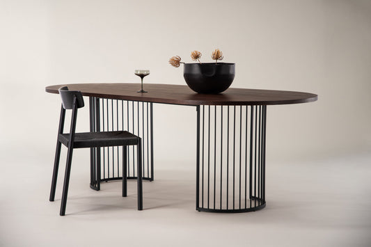 Hamneskär Dining Table - Dark Walnut / Wood