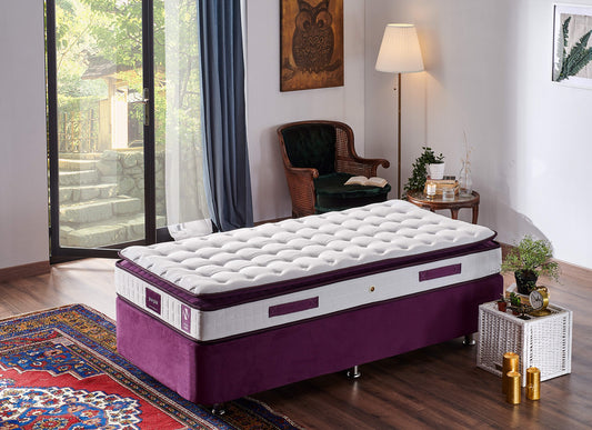 TAKK Purple 90x190 cm Single Size Padded Soft Mattress - NordlyHome.dk