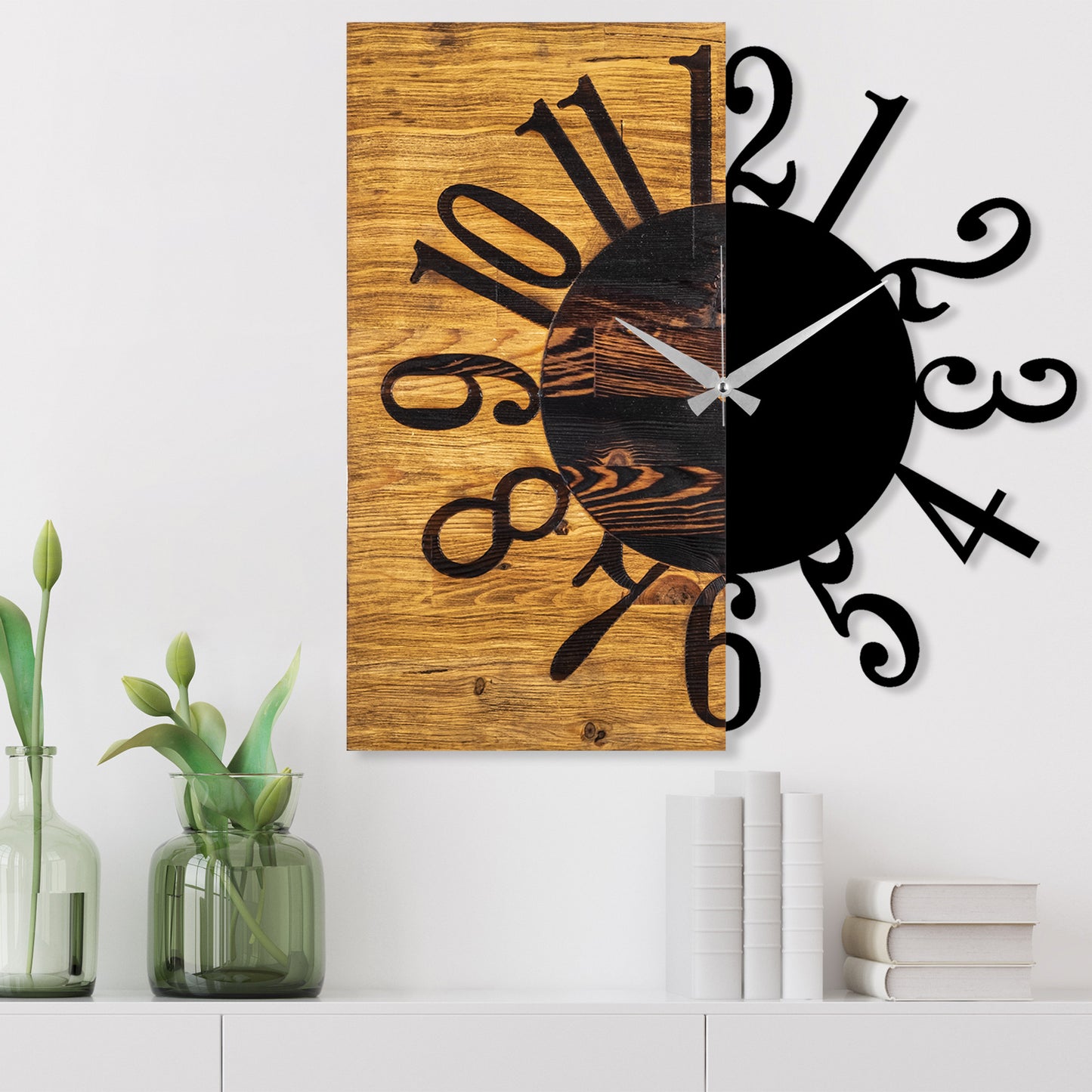 TAKK Wooden Clock 7 - NordlyHome.dk