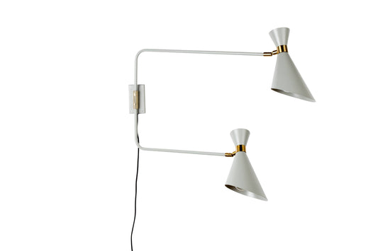 Zuiver | WALL LAMP DOUBLE SHADY GREY Default Title