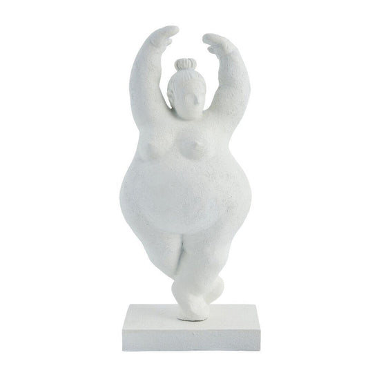 Serafina kvinde figur H28 cm. hvid