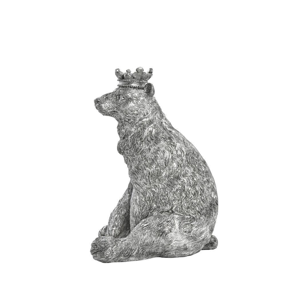 Sebina isbjørn 20 cm antik sølv