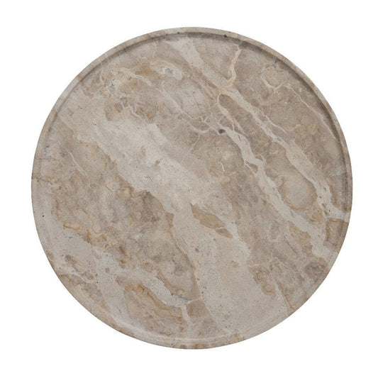 Ellia marmorfad Ø40 cm. sand
