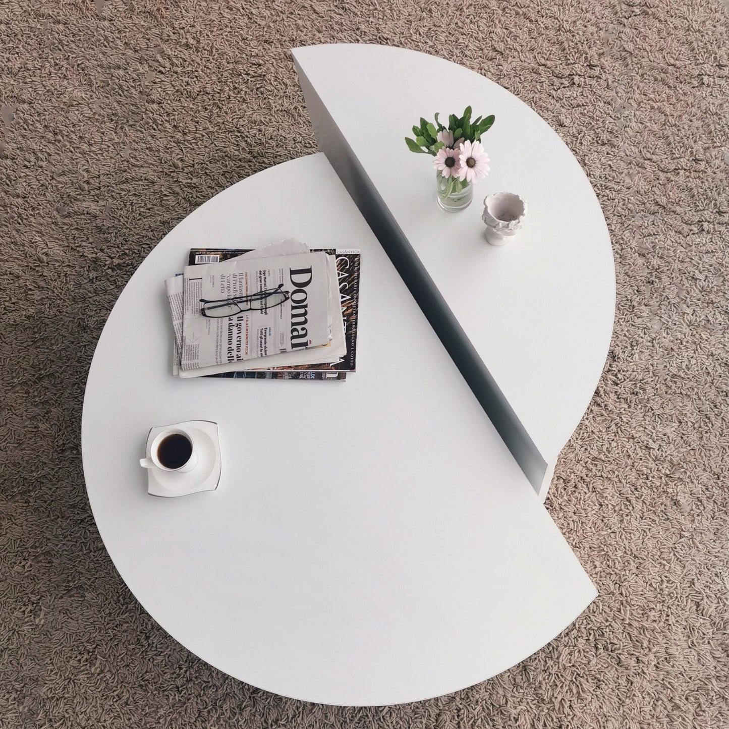 Podium - Hvid- Kaffebord