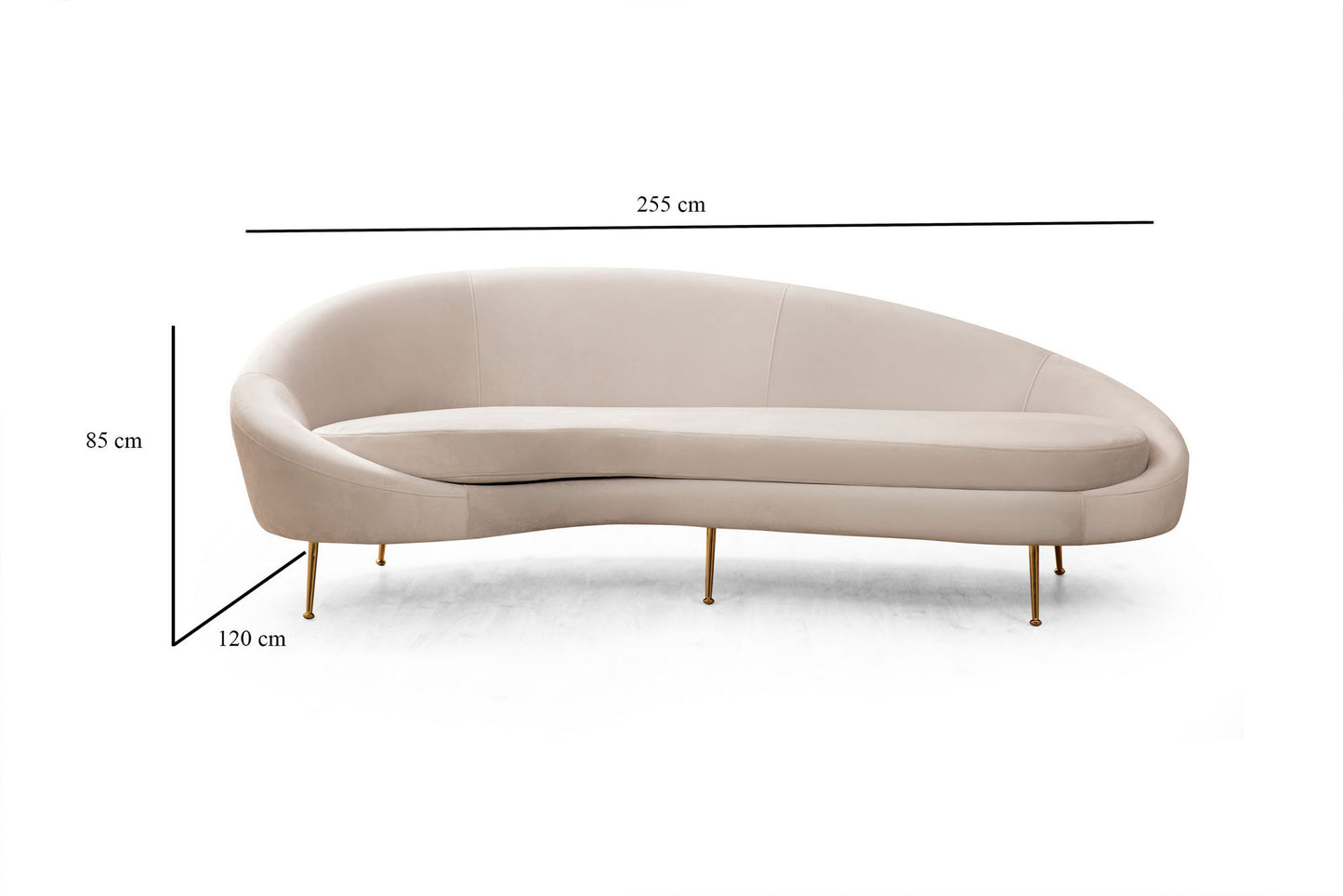 3-sæders sofa - Eses Venstre - Beige
