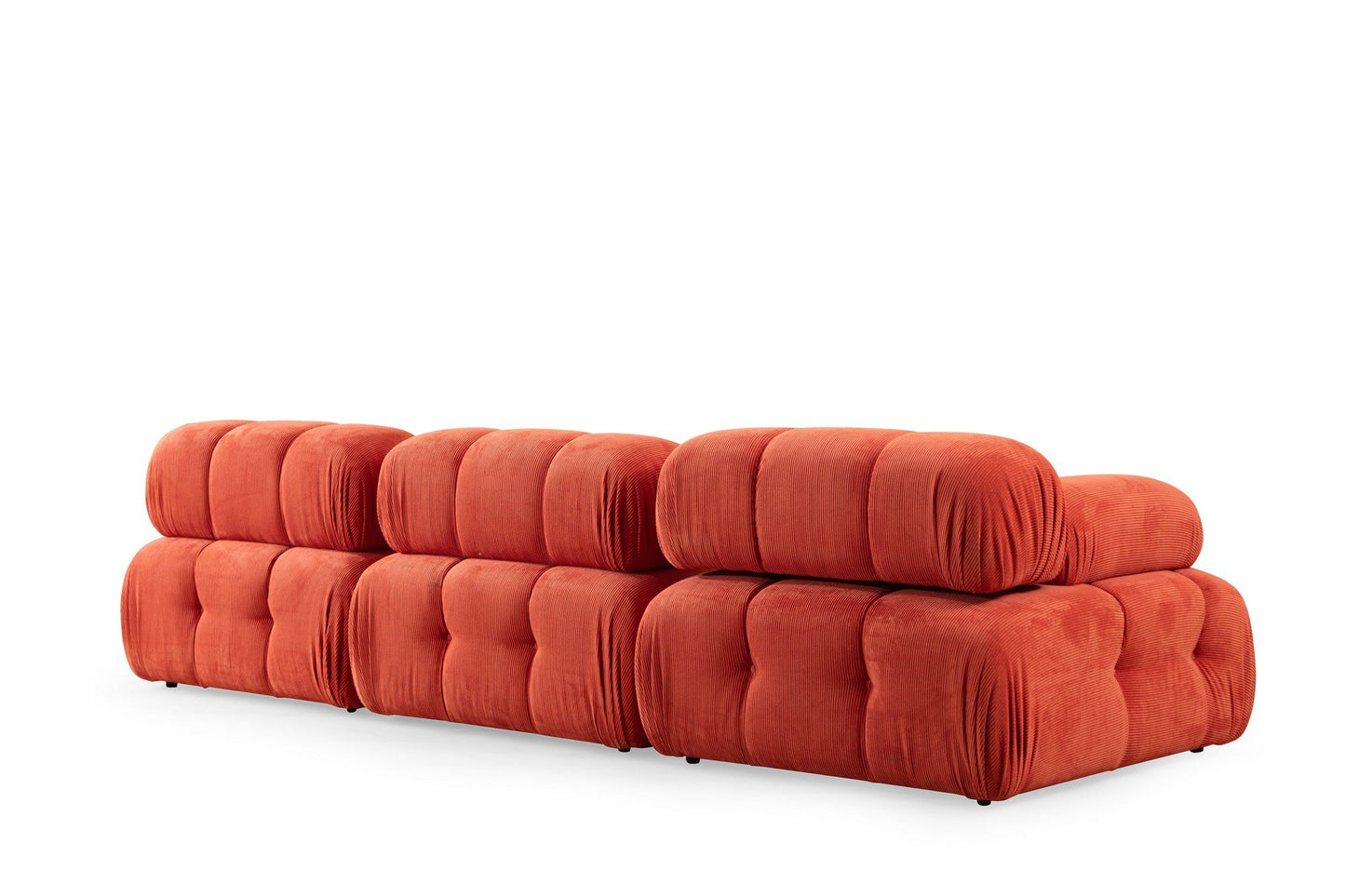Doblo - Sofa, 3-personer ( L1-O1-1R), Rød