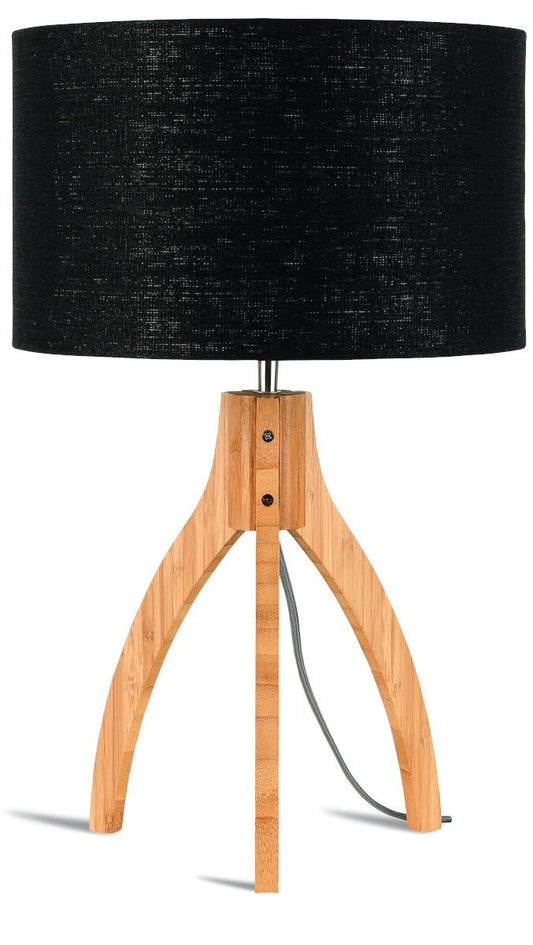 Det handlar om RoMi | Bordslampa bambu Annapurna 3220, linne svart