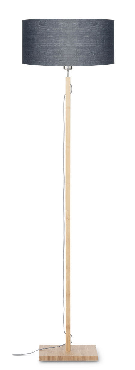 Det handlar om RoMi | Golvlampa Fuji bambu 4723, linne d.grå
