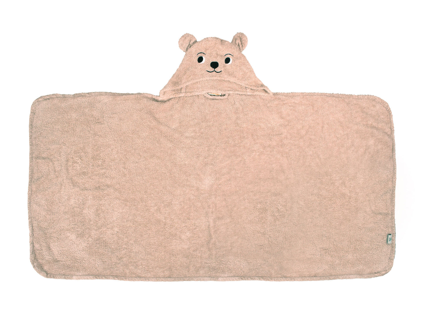 Badehåndklæde med hætte GOTS - bjørn